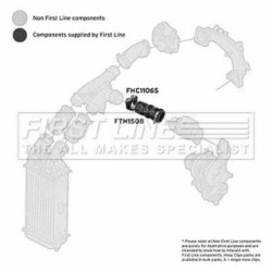 Charge Air Hose FIRST LINE FTH1508 for CITROEN