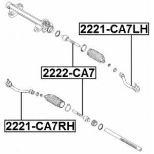 Tie Rod End - FEBEST 2221CA7LH