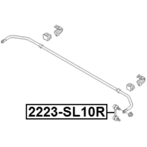 Link Coupling Rod Stabiliser Bar - FEBEST 2223SL10R