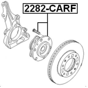 Wheel Hub - FEBEST 2282CARF