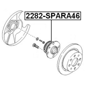 Wheel Hub - FEBEST 2282SPARA46