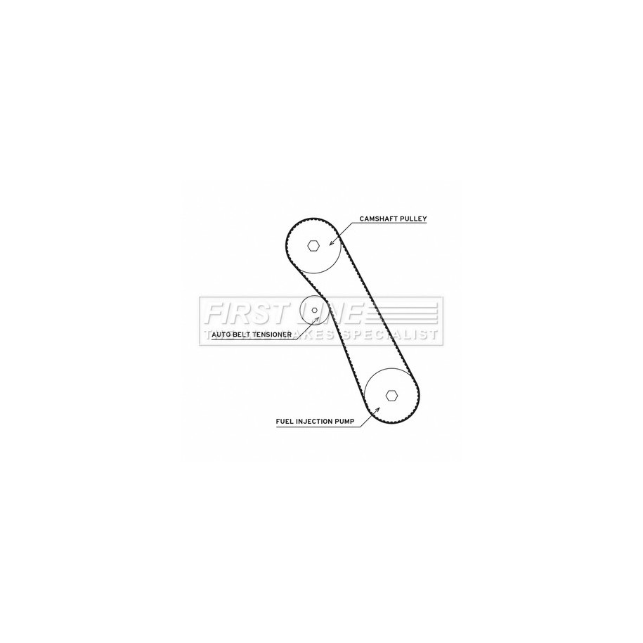 Water Pump & Timing Belt Kit FIRST LINE FTW1049 for FORD
