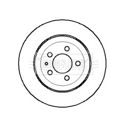 Brake Disc BORG & BECK BBD4092 for ALFA ROMEO GTV