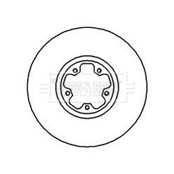 Brake Disc BORG & BECK BBD4221 for FORD TRANSIT OE 1387781