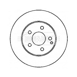 Brake Disc BORG & BECK BBD4355 for MERCEDES E-CLASS OE 2114210712