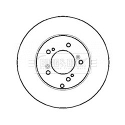 Brake Disc BORG & BECK BBD4399 for HONDA CIVIC