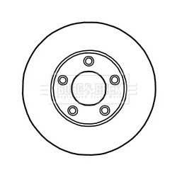 Brake Disc BORG & BECK BBD4447 for MAZDA 3