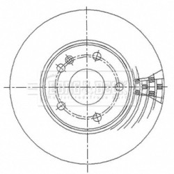 Brake Disc BORG & BECK BBD4486 for MERCEDES A-CLASS