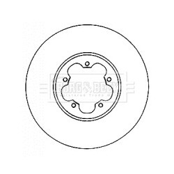 Brake Disc BORG & BECK BBD4563 for FORD TRANSIT OE 1371394