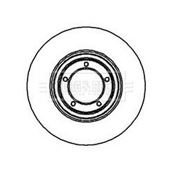 Brake Disc BORG & BECK BBD4632 for FORD TRANSIT OE 1117075