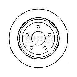Brake Disc BORG & BECK BBD4792 for JEEP WRANGLER OE 052060147AA