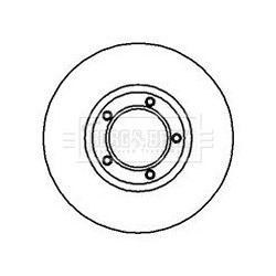 Brake Disc BORG & BECK BBD5079 for FORD TRANSIT OE 1514234