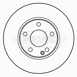 Brake Disc BORG & BECK BBD5267 for MERCEDES A-CLASS