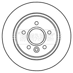 Brake Disc BORG & BECK BBD5306 for VOLVO V40 OE 1223566
