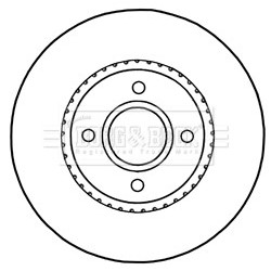 Brake Disc BORG & BECK BBD5316 for FORD OE 1751584