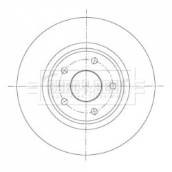 Brake Disc BORG & BECK BBD5420 for CHRYSLER
