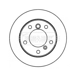 Brake Disc BORG & BECK BBD5778S for MERCEDES