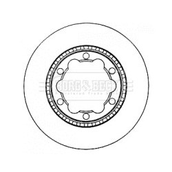 Brake Disc BORG & BECK BBD5904S for MERCEDES