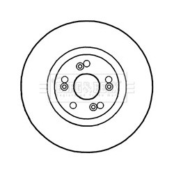 Brake Disc BORG & BECK BBD5928S for RENAULT LAGUNA OE 6020013026