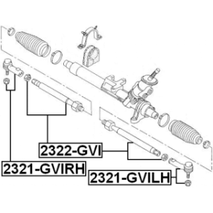 Tie Rod End - FEBEST 2321GVIRH