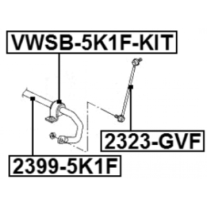 Link Coupling Rod Stabiliser Bar - FEBEST 2323GVF