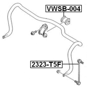 Link Coupling Rod Stabiliser Bar - FEBEST 2323T5F