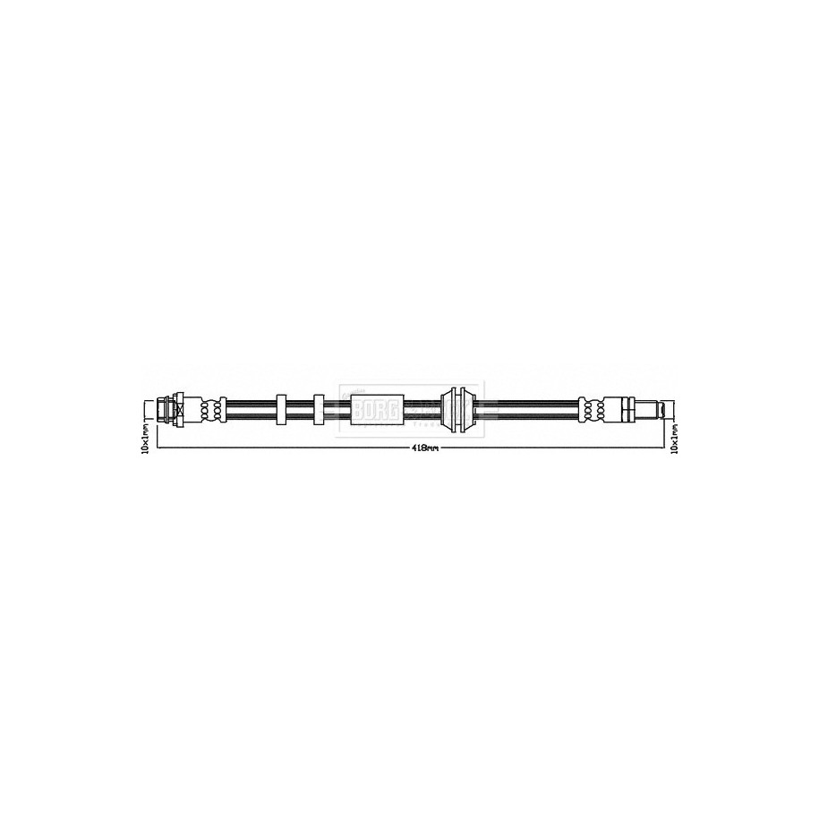 Brake Hose Pipe BORG & BECK BBH8412 for VOLVO OE 30683621