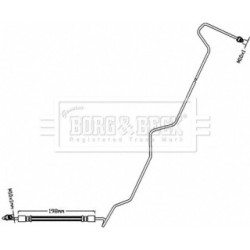 Brake Hose Pipe BORG & BECK BBH8540 for RENAULT CLIO