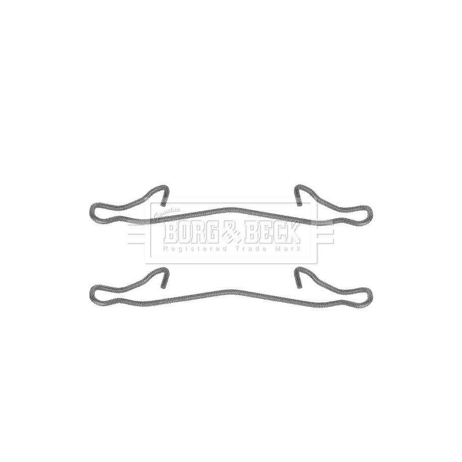 Brake Disc Pad Accessory Kit BORG & BECK BBK1036 for CHRYSLER &more..