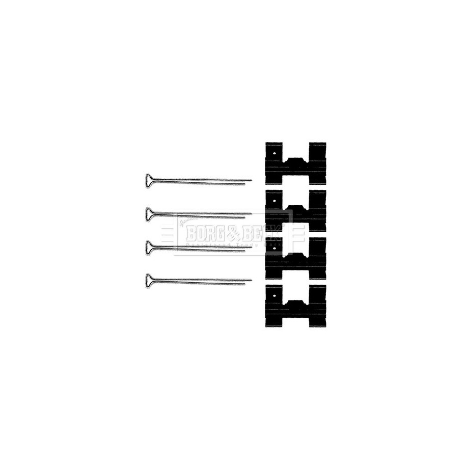 Brake Disc Pad Accessory Kit BORG & BECK BBK1073 for BEDFORD &more..