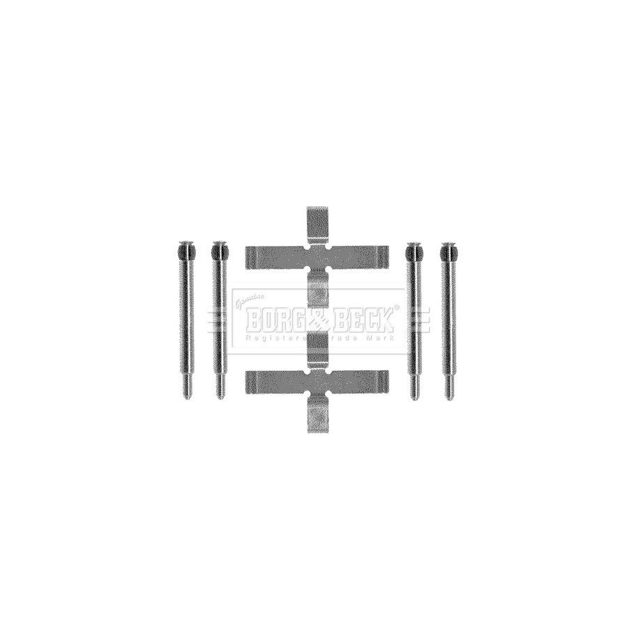 Brake Disc Pad Accessory Kit BORG & BECK BBK1193 for VOLVO