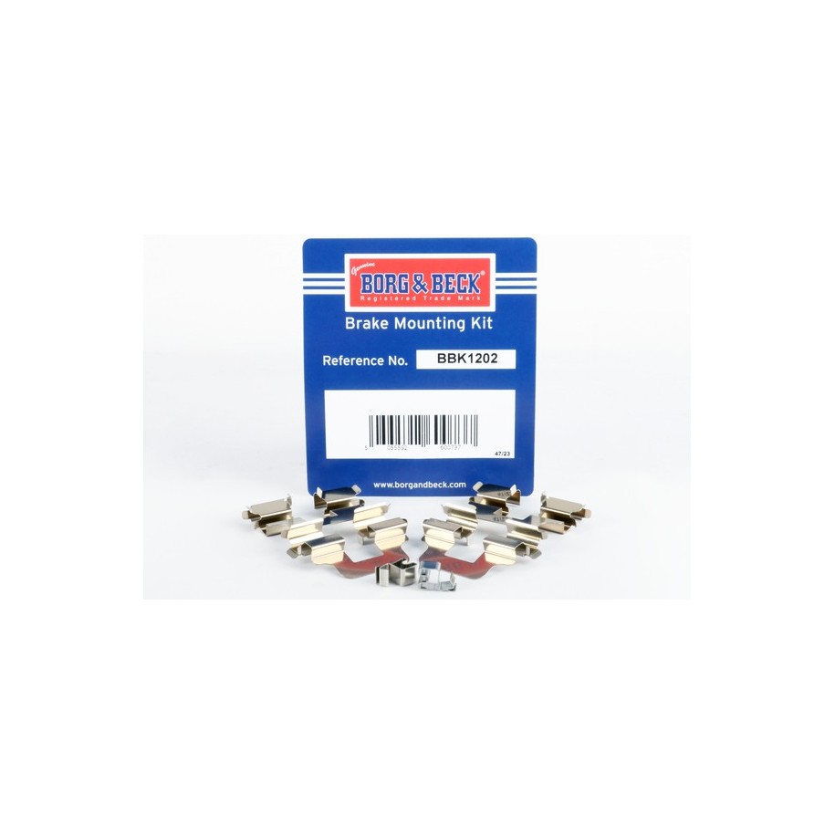 Brake Disc Pad Accessory Kit BORG & BECK BBK1202 for ABARTH &more..