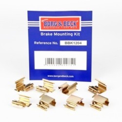 Brake Disc Pad Accessory Kit BORG & BECK BBK1204 for ABARTH &more..
