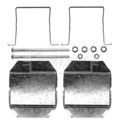 Brake Disc Pad Accessory Kit BORG & BECK BBK1207 for CITROEN C5