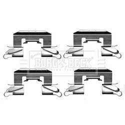 Brake Disc Pad Accessory Kit BORG & BECK BBK1212 for DAIHATSU &more..