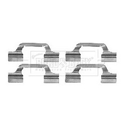 Brake Disc Pad Accessory Kit BORG & BECK BBK1223 for AUDI