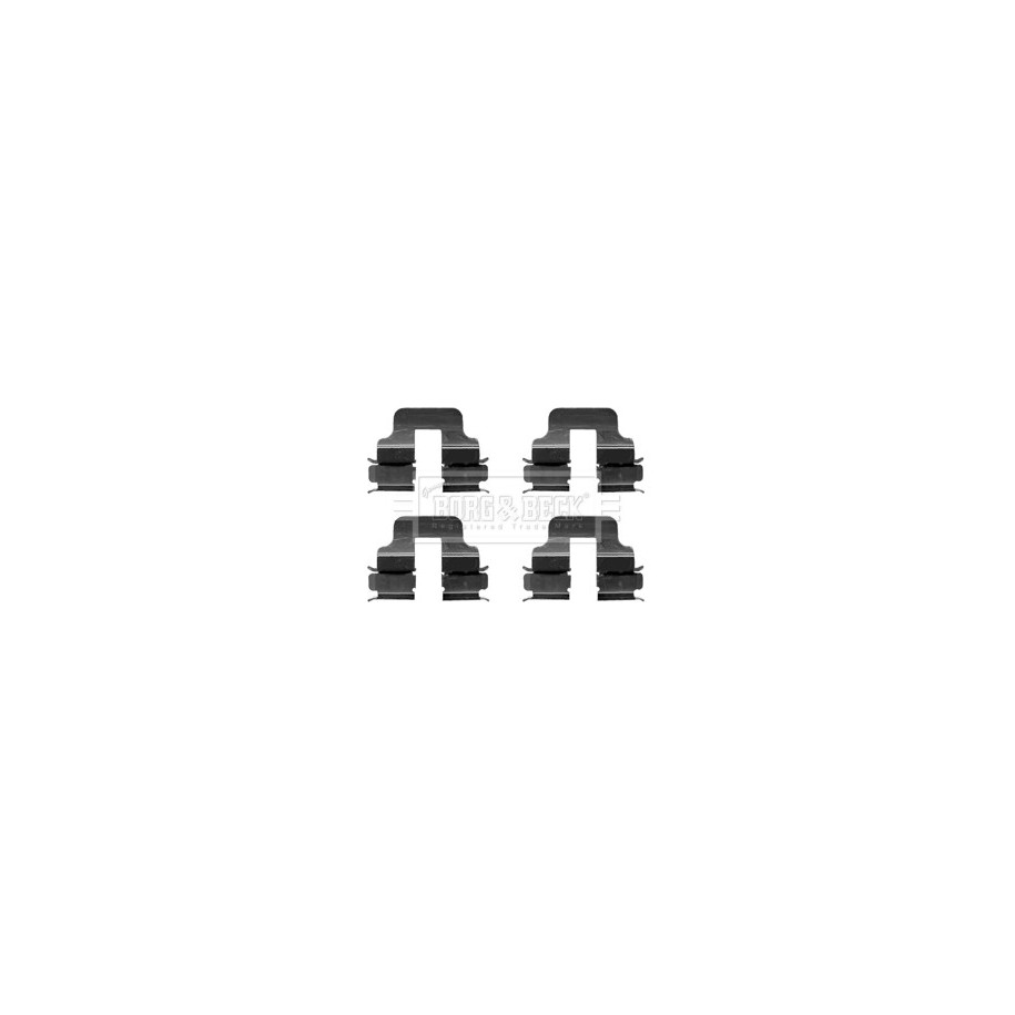 Brake Disc Pad Accessory Kit BORG & BECK BBK1234 for MERCEDES
