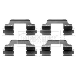 Brake Disc Pad Accessory Kit BORG & BECK BBK1237 for BMW