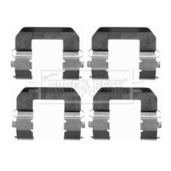 Brake Disc Pad Accessory Kit BORG & BECK BBK1238 for HYUNDAI