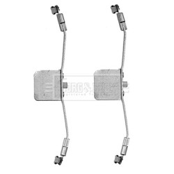Brake Disc Pad Accessory Kit BORG & BECK BBK1239 for VOLVO