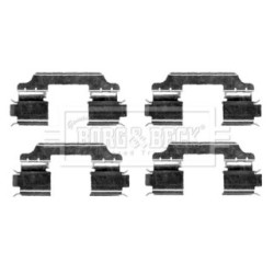 Brake Disc Pad Accessory Kit BORG & BECK BBK1240 for MERCEDES