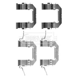 Brake Disc Pad Accessory Kit BORG & BECK BBK1244 for INFINITI &more..