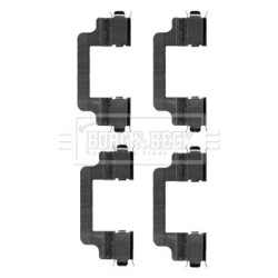 Brake Disc Pad Accessory Kit BORG & BECK BBK1246 for LAND ROVER