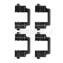 Brake Disc Pad Accessory Kit BORG & BECK BBK1247 for LAND ROVER