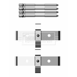 Brake Disc Pad Accessory Kit BORG & BECK BBK1248 for ALFA ROMEO &more..