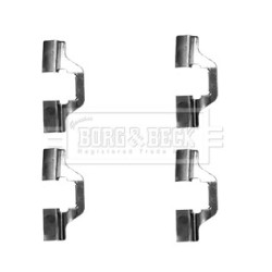 Brake Disc Pad Accessory Kit BORG & BECK BBK1255 for RENAULT