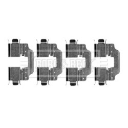 Brake Disc Pad Accessory Kit BORG & BECK BBK1258 for RENAULT