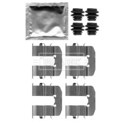 Brake Disc Pad Accessory Kit BORG & BECK BBK1264 for HYUNDAI i20