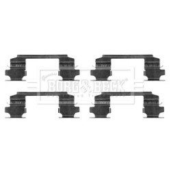 Brake Disc Pad Accessory Kit BORG & BECK BBK1282 for NISSAN X-TRAIL