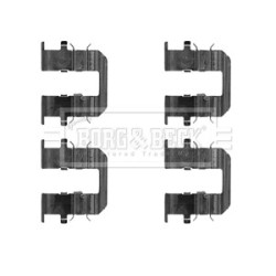 Brake Disc Pad Accessory Kit BORG & BECK BBK1284 for HYUNDAI